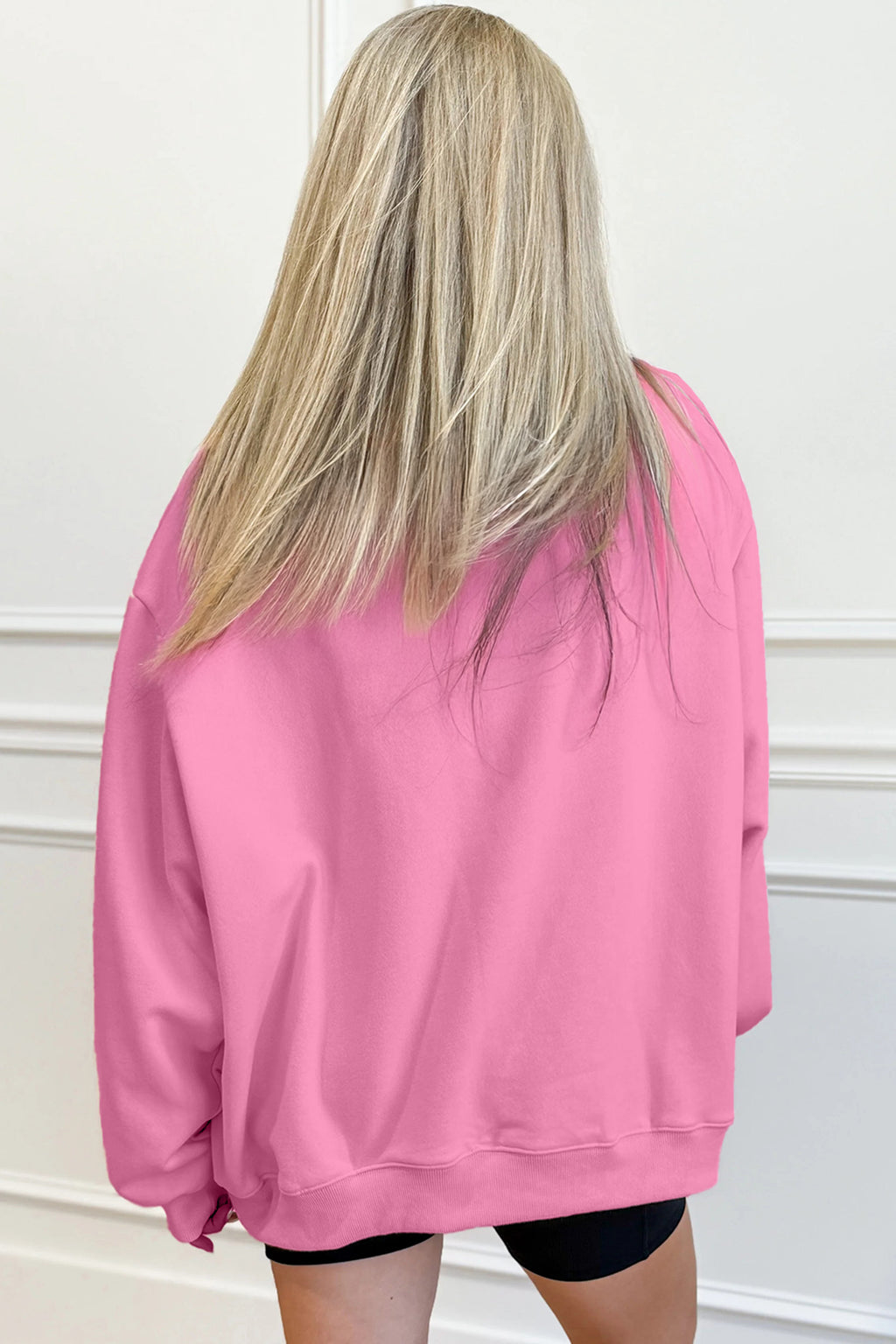 Pink "Blessed" Oversize Sweatshirt