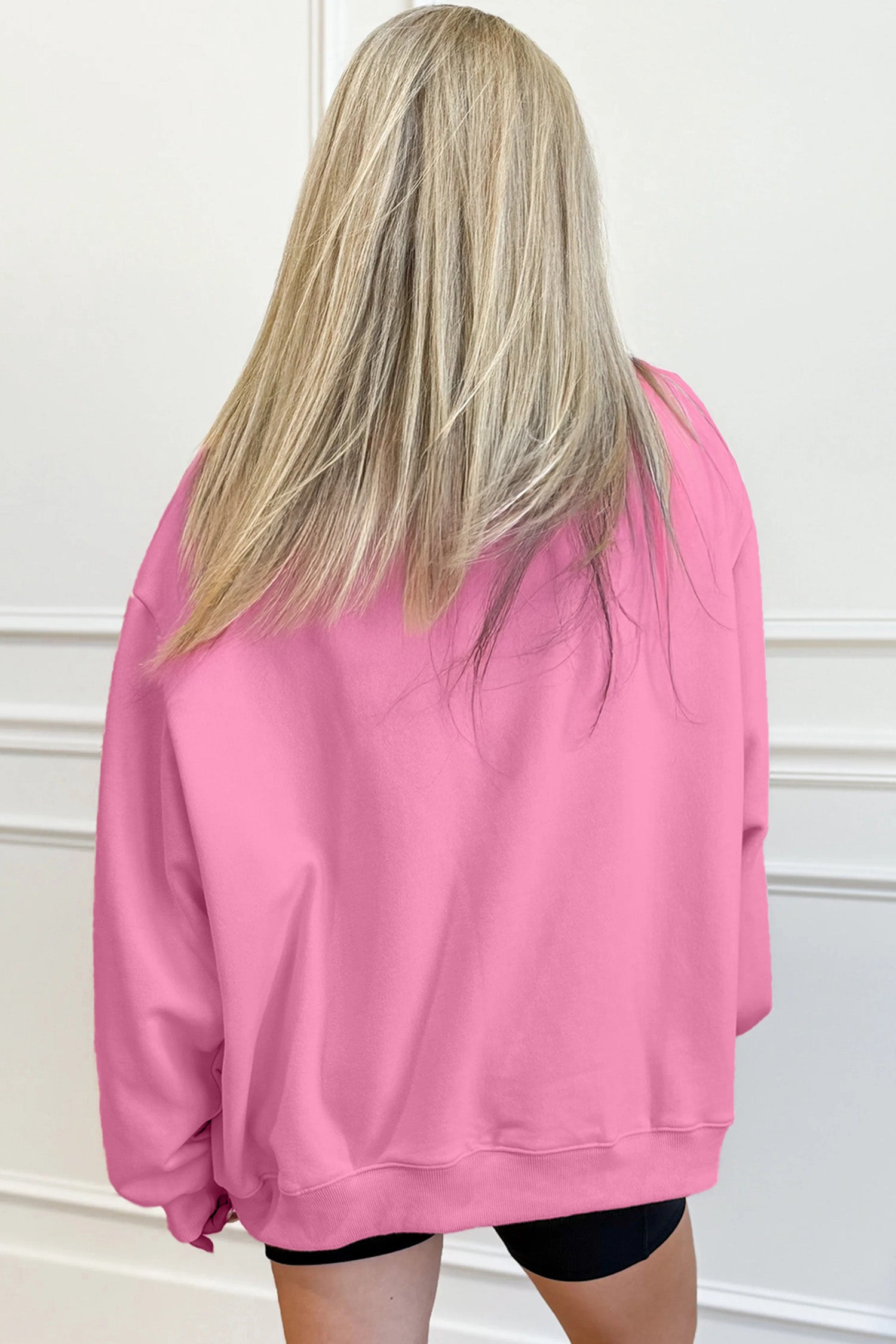 Pink "Blessed" Oversize Sweatshirt