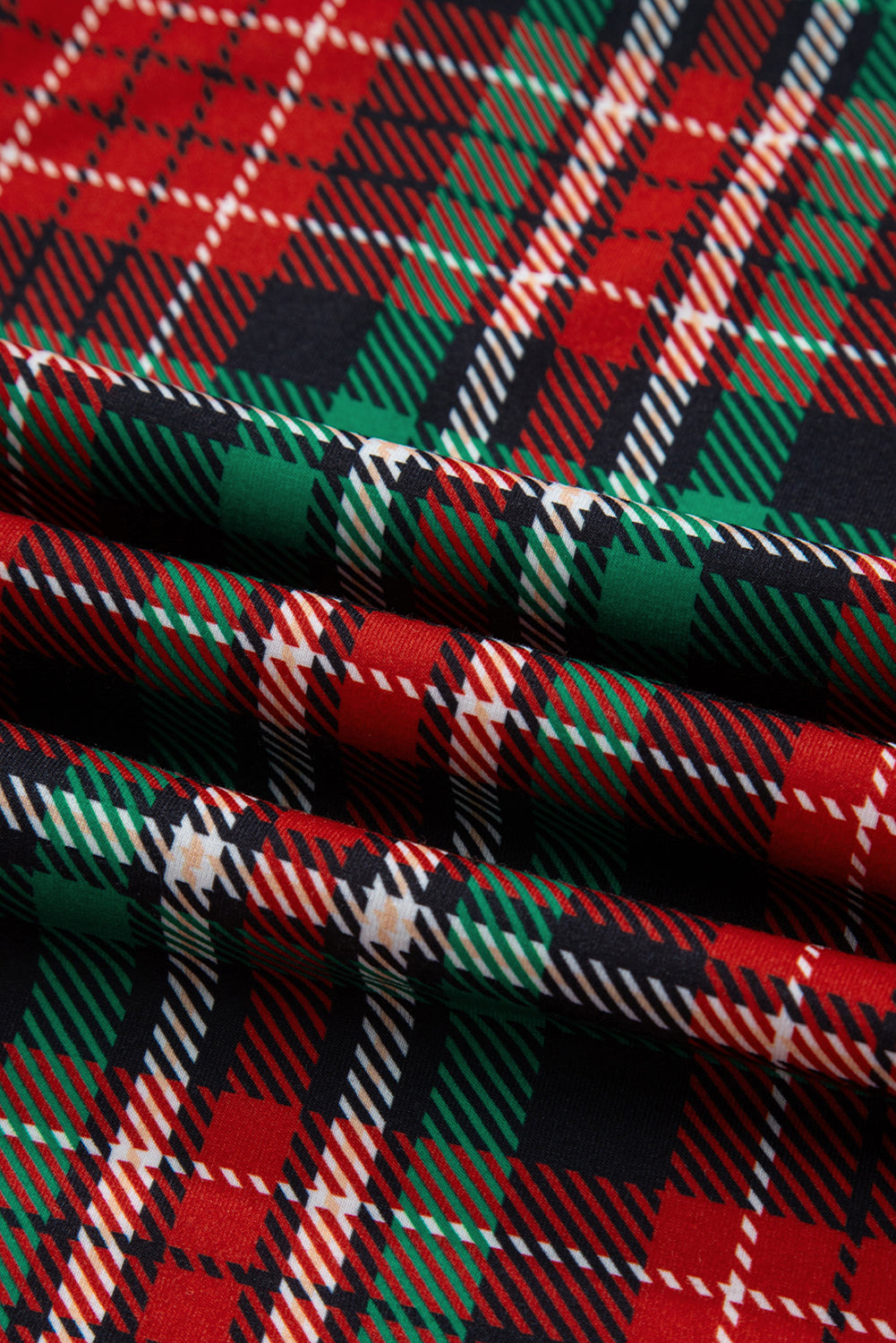 Plaid & Leopard Print Pajama Set