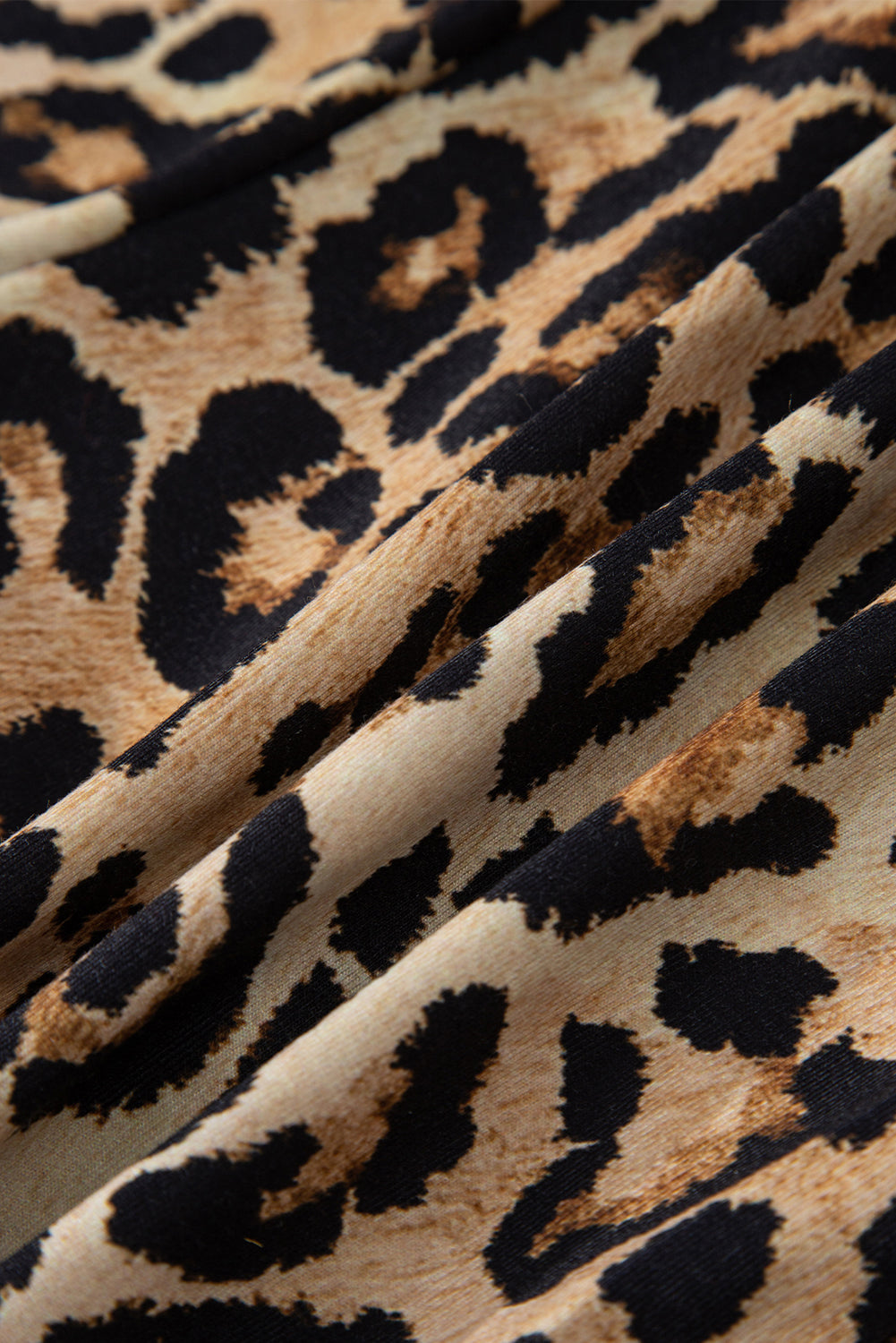 Plaid & Leopard Print Pajama Set